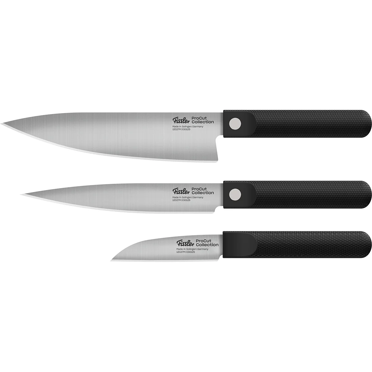 Fissler ProCut 3-tlg. Set aus Gemüsemesser, Fleischmesser und Kochmesser