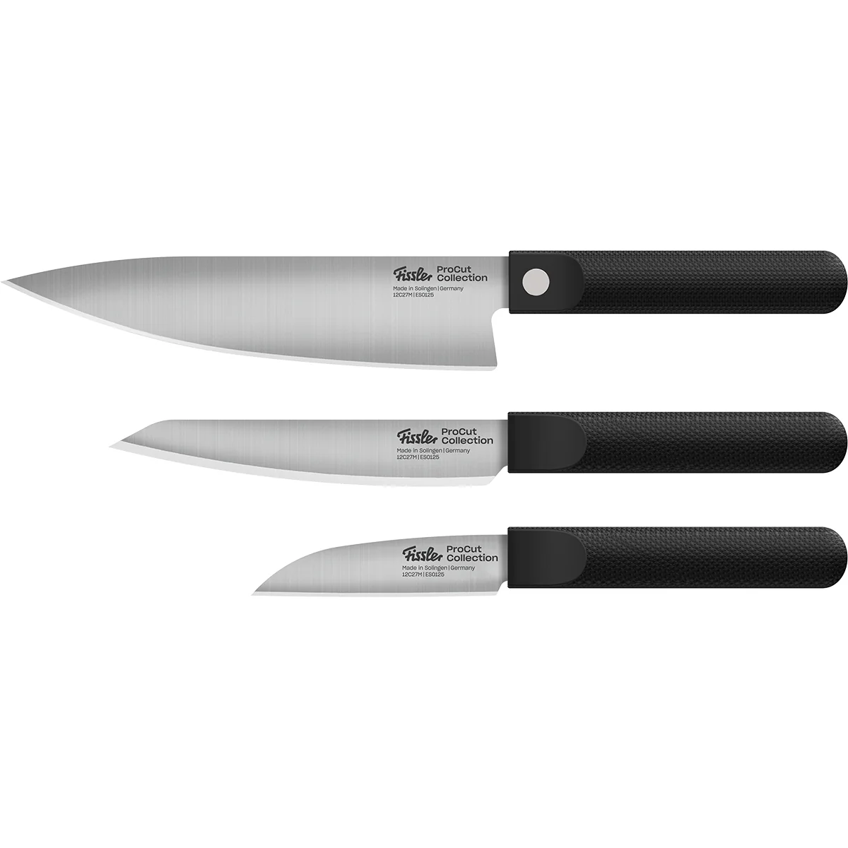 Fissler ProCut 3-tlg. Set aus Gemüsemesser, Universalmesser und Kochmesser