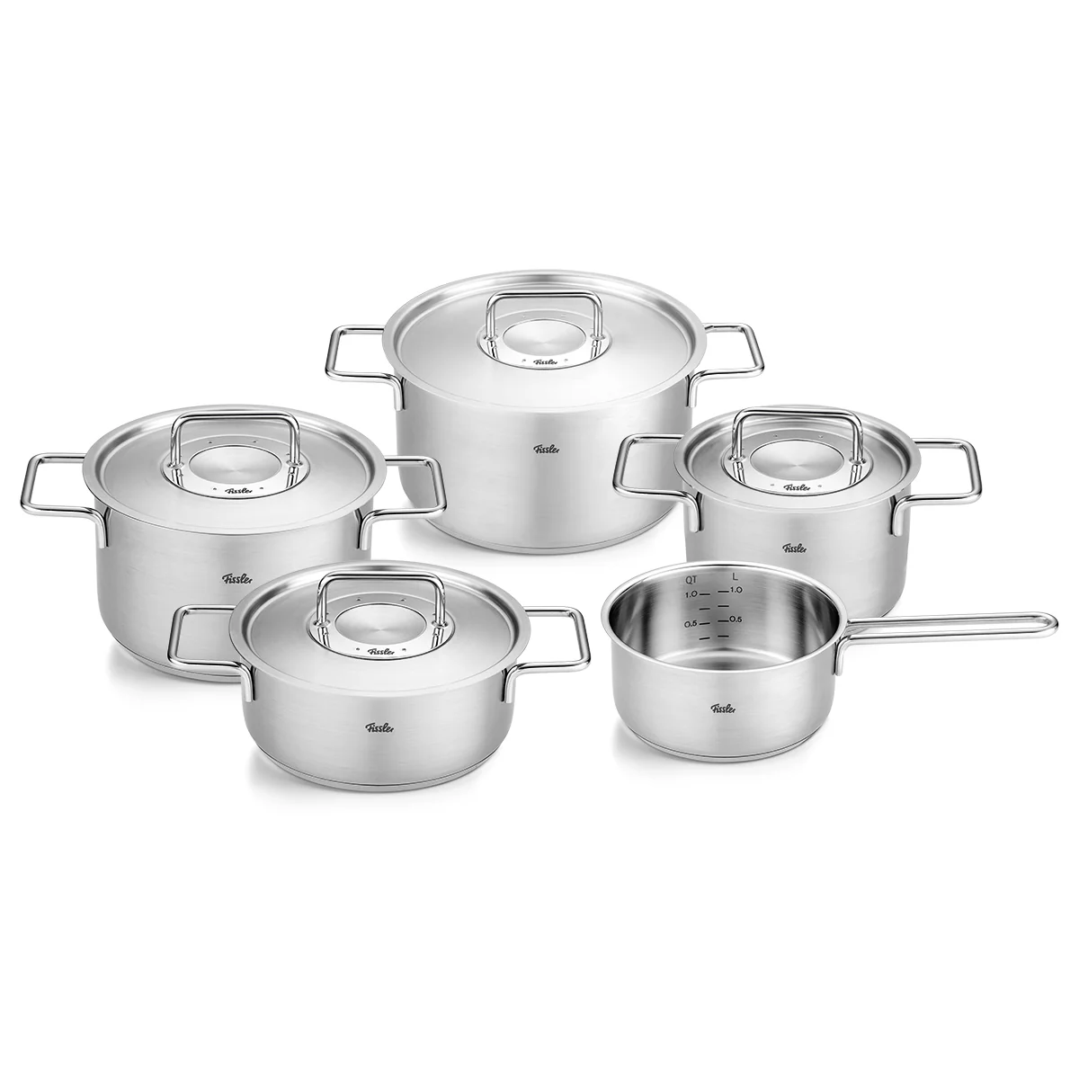 Fissler Pure Collection® 5-tlg. Topf-Set mit Metalldeckel
