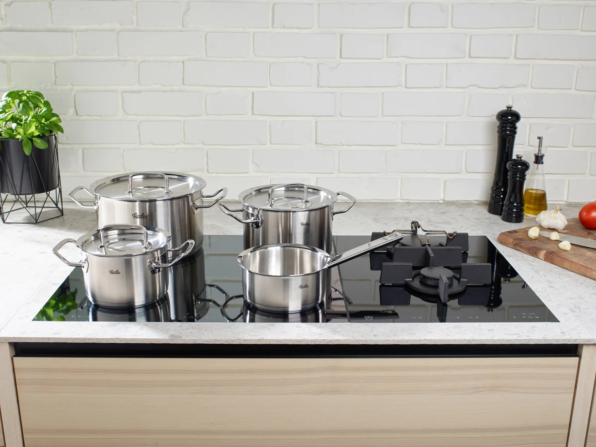 Original-Profi Collection® 4-tlg. Topf-Set mit Metalldeckel