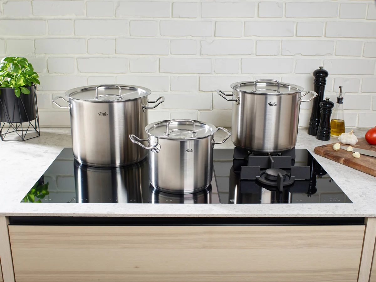 Original-Profi Collection® - hoher Kochtopf mit Metalldeckel