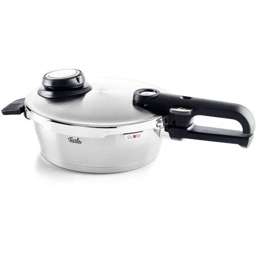 Vitavit® Premium 3-tlg. Set aus Schnellbratpfanne 4 Liter & Schnellkochtopf 8 Liter mit Metalldeckel